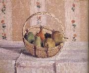 Camille Pissarro basket of apples and pears oil painting reproduction